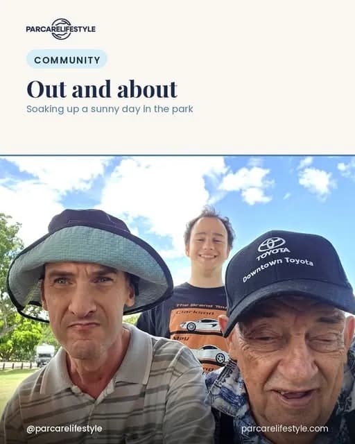 Friends on a sunny day out with Parcare