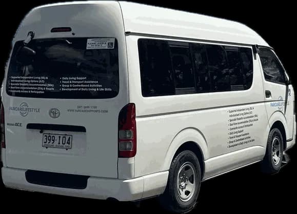 The wheelchair accessible Parcare van