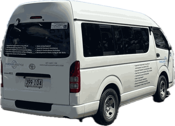 The wheelchair accessible Parcare van